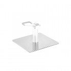 Square base for barber chair INOX L009